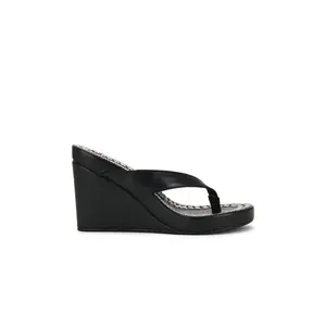 Jeffrey Campbell Liezel Strap Sandal in Black & Silver