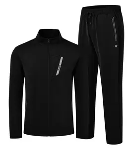 MoFiz Mens Tracksuit Jogging Warm Up Full Zip RunningSweatsuit Comfortable Outfits Casual Athletic Pants Full zip Jacket 2 Piece