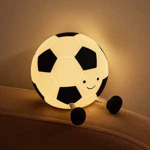 Sport Fans Soccer Light,Rechargeable Small Lamp Dimmable with Soft Touch,Football Nightlight Accessories Stuff Game Decor, Soccer Lover Gifts for Girls Boys Kids Teens