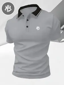 Men Women Summer Fashion Casual Outdoor Sports Short Sleeve Polo Shirt Quick Drying Top, Quick-Dry Breathable Easy Wash, Running Fishing Essential