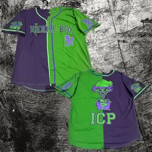 Split Colors Riddle Box Baseball Jersey ICP Juggalo Jersey