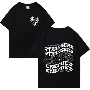 Renee Rapp Casual Loose t shirt men's graphic tees Strangers to Lovers to Enemies Tops Unisex men gifts short sleeve t-shirts Pure Cotton clothing