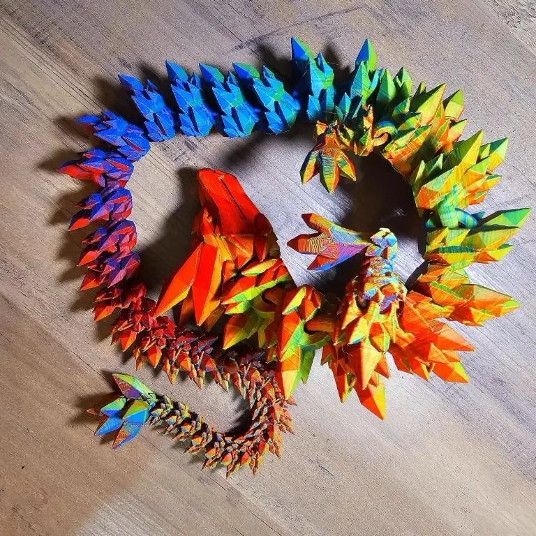 32” crystal dragon sculpture
