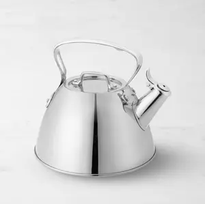 All-Clad Stainless-Steel Tea Kettle - Classic Design, Durable Stainless Steel, Versatile for Tea & Beverages, Sleek Kitchen Addition