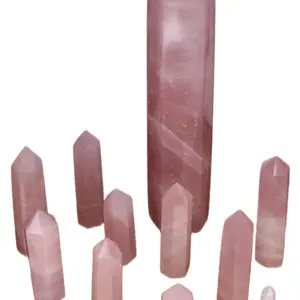 Rose Quartz Crystal Tower