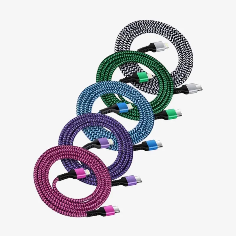 Fast Charging Braided USB-C to Lightning Cable MK55 for iPhones, Samsung Devices, Smartphones, Cellphones, Electronic Mobile Products