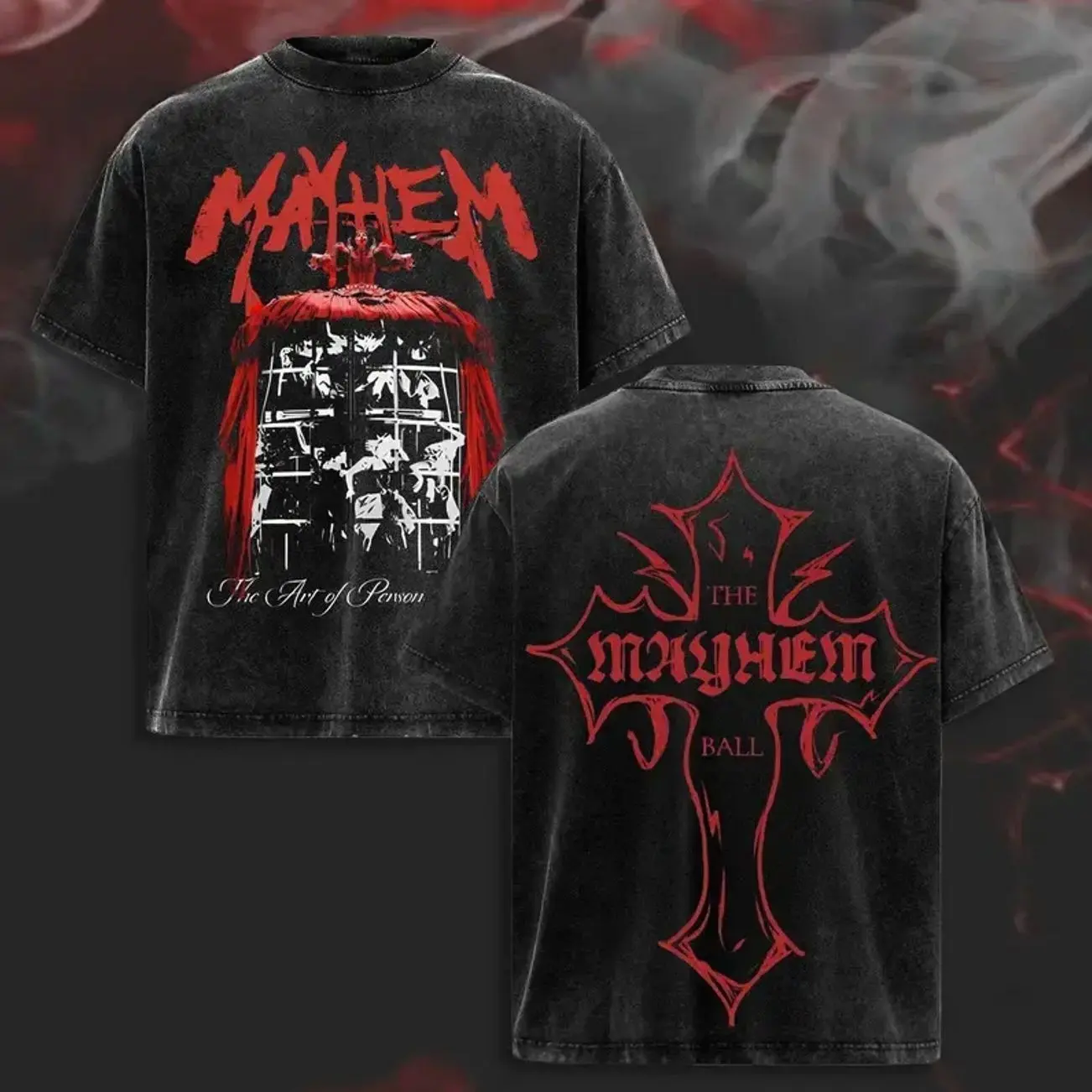MAYHEM Featuring "Art of Personal Chaos" Pop Queen Mayhem Era Tee, Oversized Heavyweight Cotton, Double Sided Retro Concert Graphic Shirt, Shirts Casual Comfort Cotton Fabric Fit Top , Top Men's and Women's Clothing . RHR