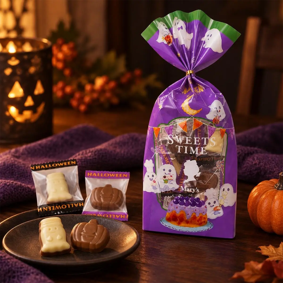 Mary's Halloween Chocolate Gift Box 50g Assorted Flavors Limited Edition Japan