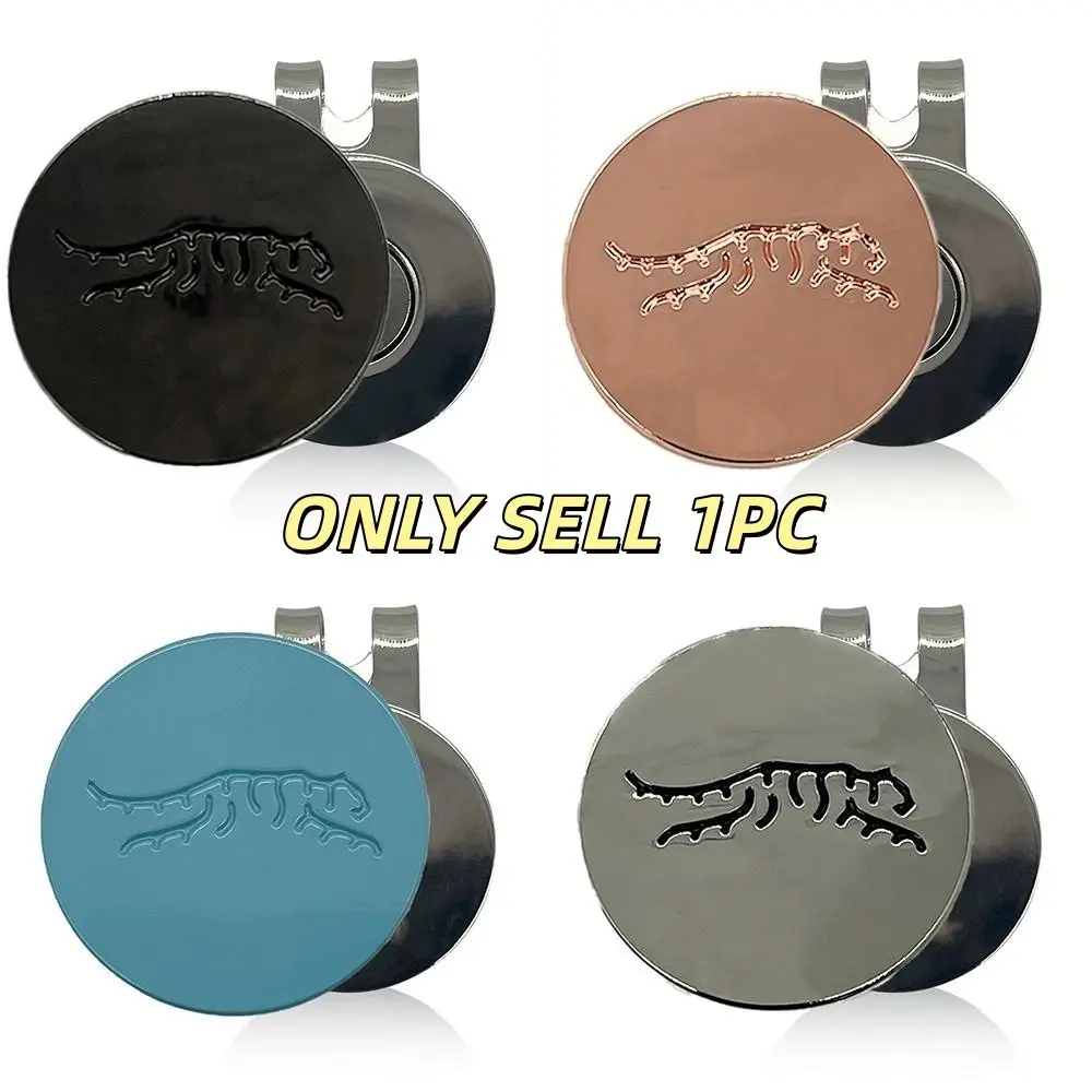 Golf Hat Clip with Tiger Stripe Design, Golf Ball Marker, Removable Strong Magnet, Durable Accessory for Golf Lovers, Golf Accessories