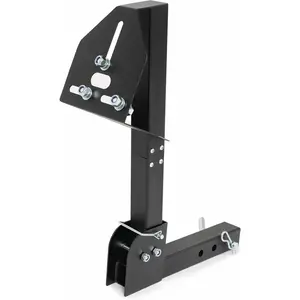 Trailer Hitch Spare Tire Mount Compatible with Truck with 2 Inch Hitch Receiver Fits 4 & 5 & 6 Lugs Adjustable Rack Holder Mount