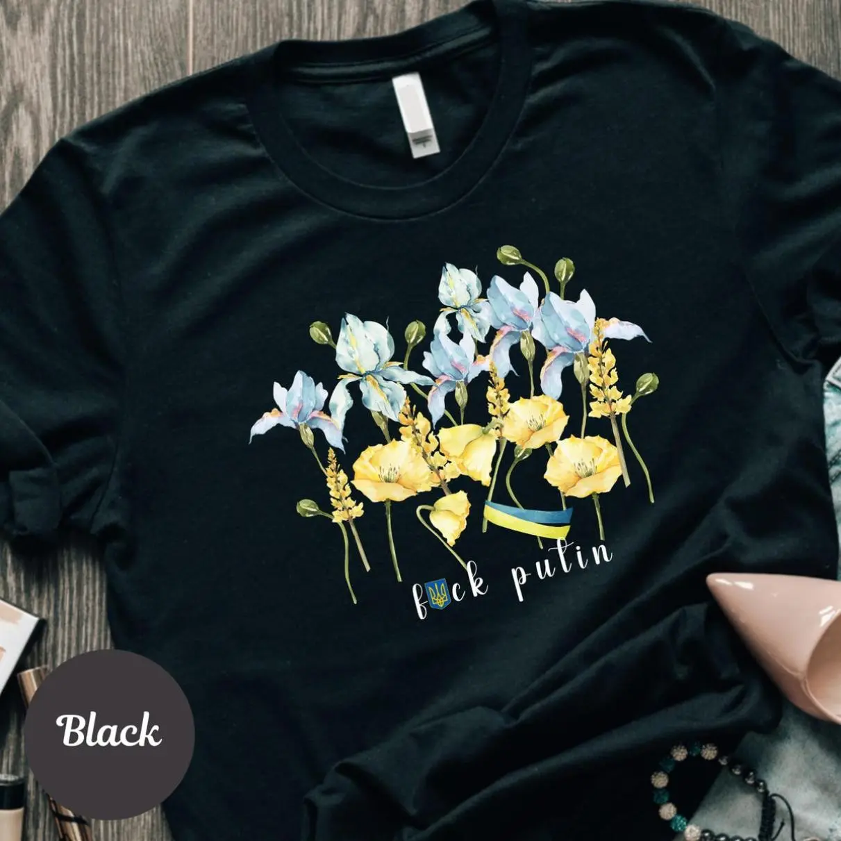 Subtle Fuck Putin Shirt, Zelensky Shirt, Support Ukraine Shirt, I Stand With Ukraine Shirt, Anti Putin Shirt, Anti Trump Shirt