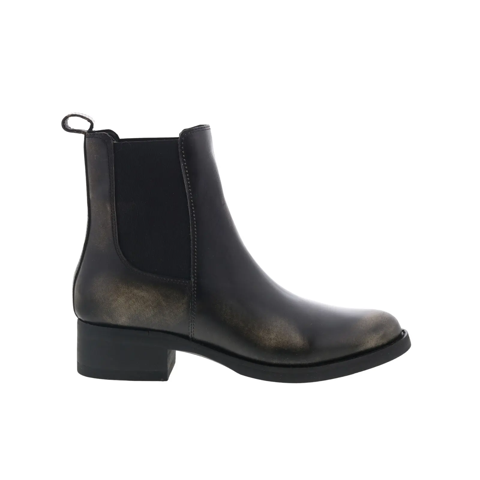 Dingo Camino DI-2216 Mens Black Leather Slip On Chelsea Boots