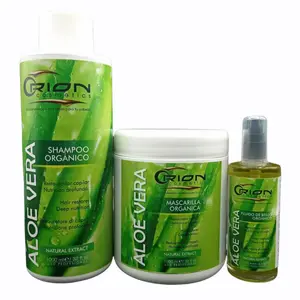 Orion Aloe Vera Hair Care Kit – Organic Shampoo, Deep Conditioning Mask & Shine Serum | Hydrating, Softening & Shine Boost | Professional Hair Set