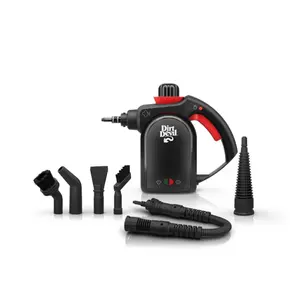 Dirt Devil Handheld Portable Steam Cleaner for Tile, Grout, Windows, Bathrooms, Kitchens, Fabric Steaming, 7-Piece Set, WD21010