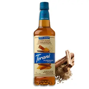 Torani Puremade Zero Sugar Brown Sugar Cinnamon Syrup, 25.4 Fl. Oz, 750 mL