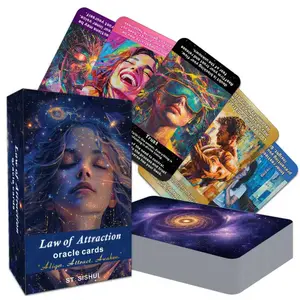 Law of Attraction Oracle Cards: Beginner-Friendly Tarot Cards Deck for Daily Guidance, Energy Alignment, & Soul Growth, 78 Modern Tarot Cards, Tarot Card Decks