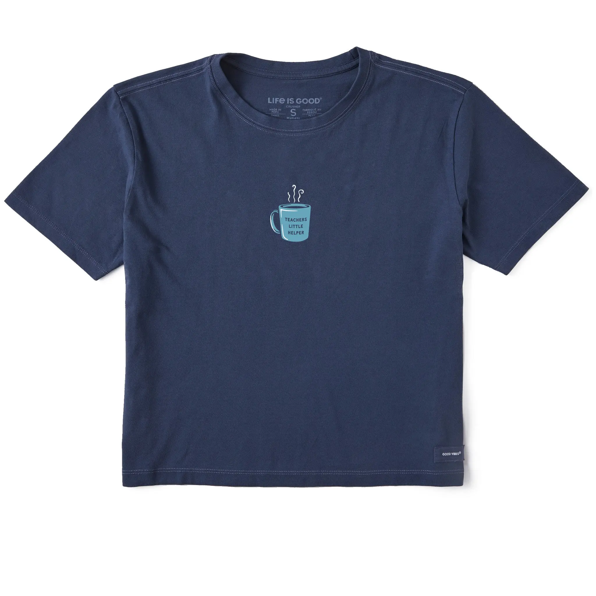 Women's Teacher's Little Helper Short Sleeve Crusher Boxy Tee