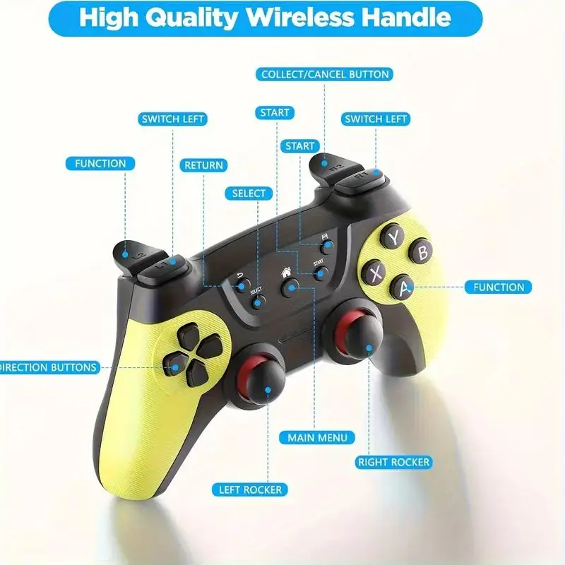 High Quality 2.4G Wireless Game Control for M8/GD10/G11 Pro/X2, Game Lever for Linux/Android Phone, Gamepad, Joystick
