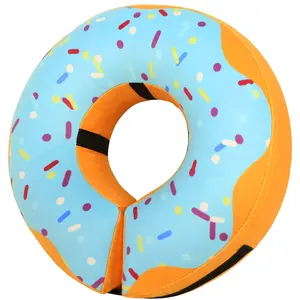 Recovery Donut Collar for Dogs & Cat,Inflatable Dog Cone Collar Alternative After Surgery,Soft Cone for Large Medium Small Dog,Adjustable Pet Neck Donut