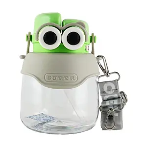 Zhang Xiao Quan 1000ML Large Capacity Water Bottle, Big Belly Design, Portable Plastic Tumbler for Travel, Green