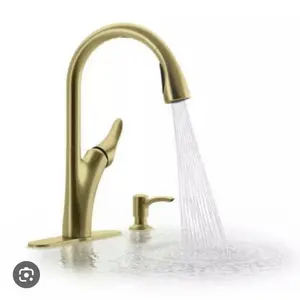 Kohler Brushed Gold Transitional Pull Down Kitchen Faucet 1PREC26448-SD-2MB-AA