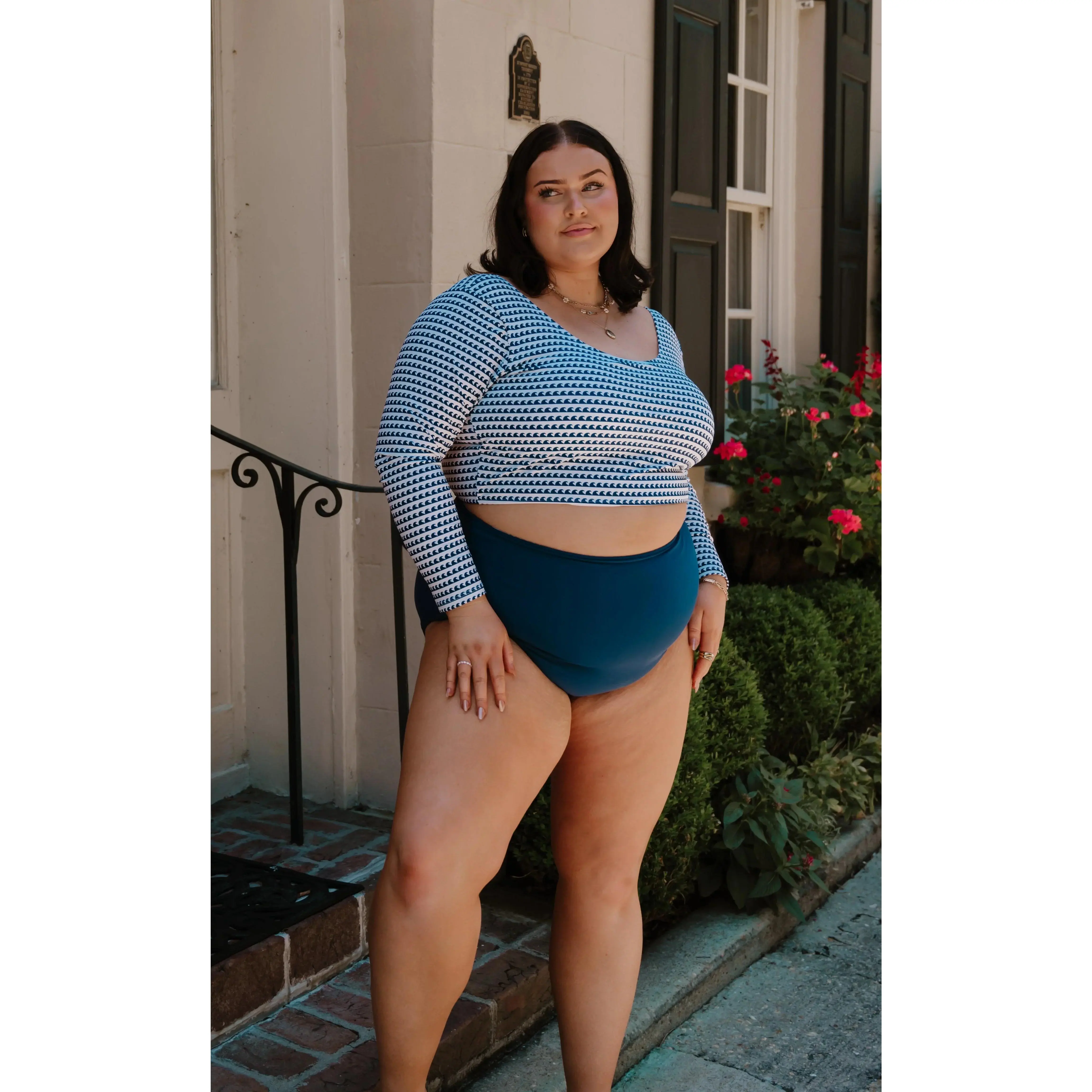 Surfer Top | Navy Wave