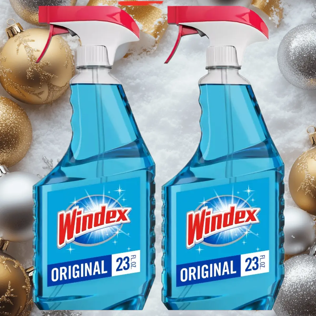 Windex Blue Original Trigger Cleaner & Disinfectant 23oz - Glass Cleaner, Original Blue, 23oz, Disinfectant, for Windows Mirrors, Streak-Free