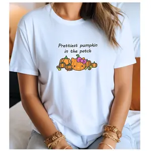 Prettiest Pumpkin in the patch - Pumpkin patch Fall T-shirt - Short sleeve Graphic Tee