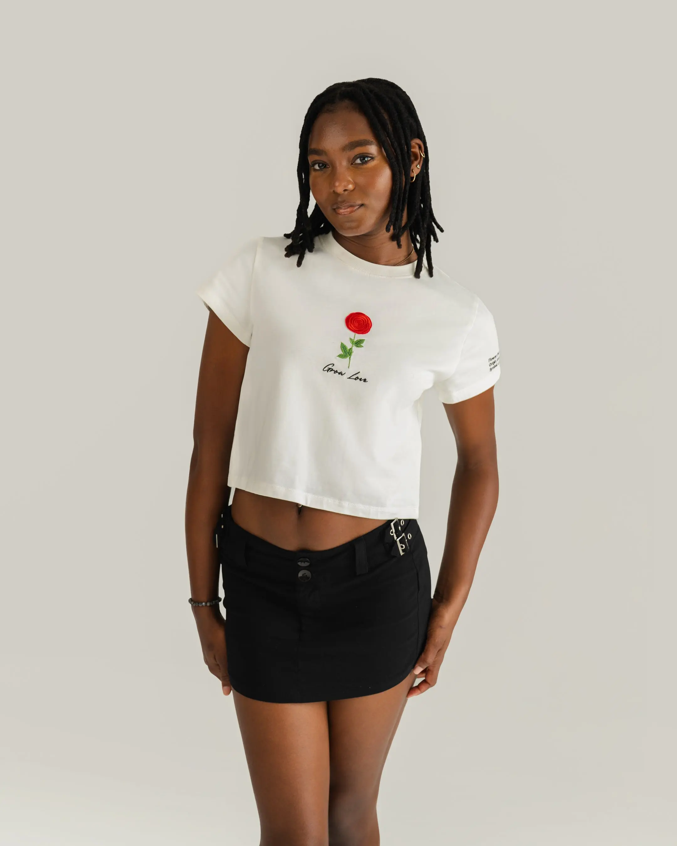Off White Short Tee – Below the Bloom (Shirt Only)