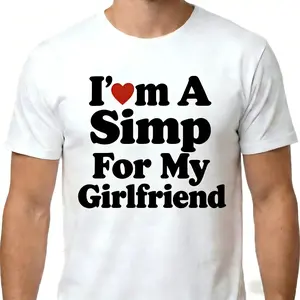 Valentine’s Day Couple Tees| I’m A Simp For My Man/Wife| Funny Matching Shirts