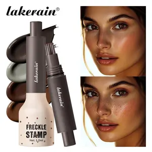 Realistic Freckle Stamp with 5 Claws, Quick Application Fake Freckles Pen, Creative Makeup Trend, Perfect for Photography, Picnics, Summer Dates