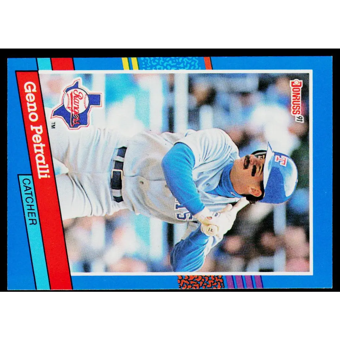 Geno Petralli 1991 Donruss #137 Texas Rangers