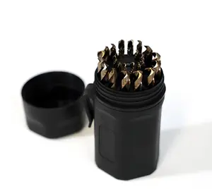 Cobalt Drill Bit Set-29pcs SAE Twist  for Stainless Steel Drilling Industrial Grade Heavy Duty HSS Twist Jobber Length Drill Bits 1/16" to 1/2"   tools tiktokshopspringglowup