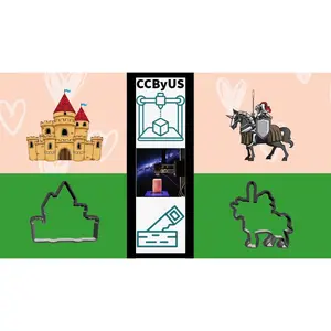 Medieval Cookie Cutter Set (Castle, Kight)