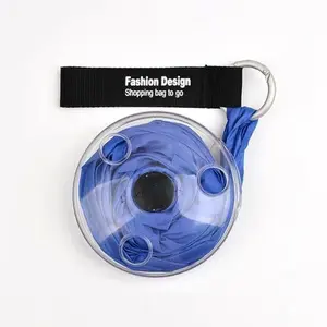 Foldable Reusable Shopping Bag with Storage Box and Lock, Reusable Grocery Bags, Portable Large Capacity Roll-Up Design, Ideal for Hiking, Dining, Traveling, Space Saving Bag