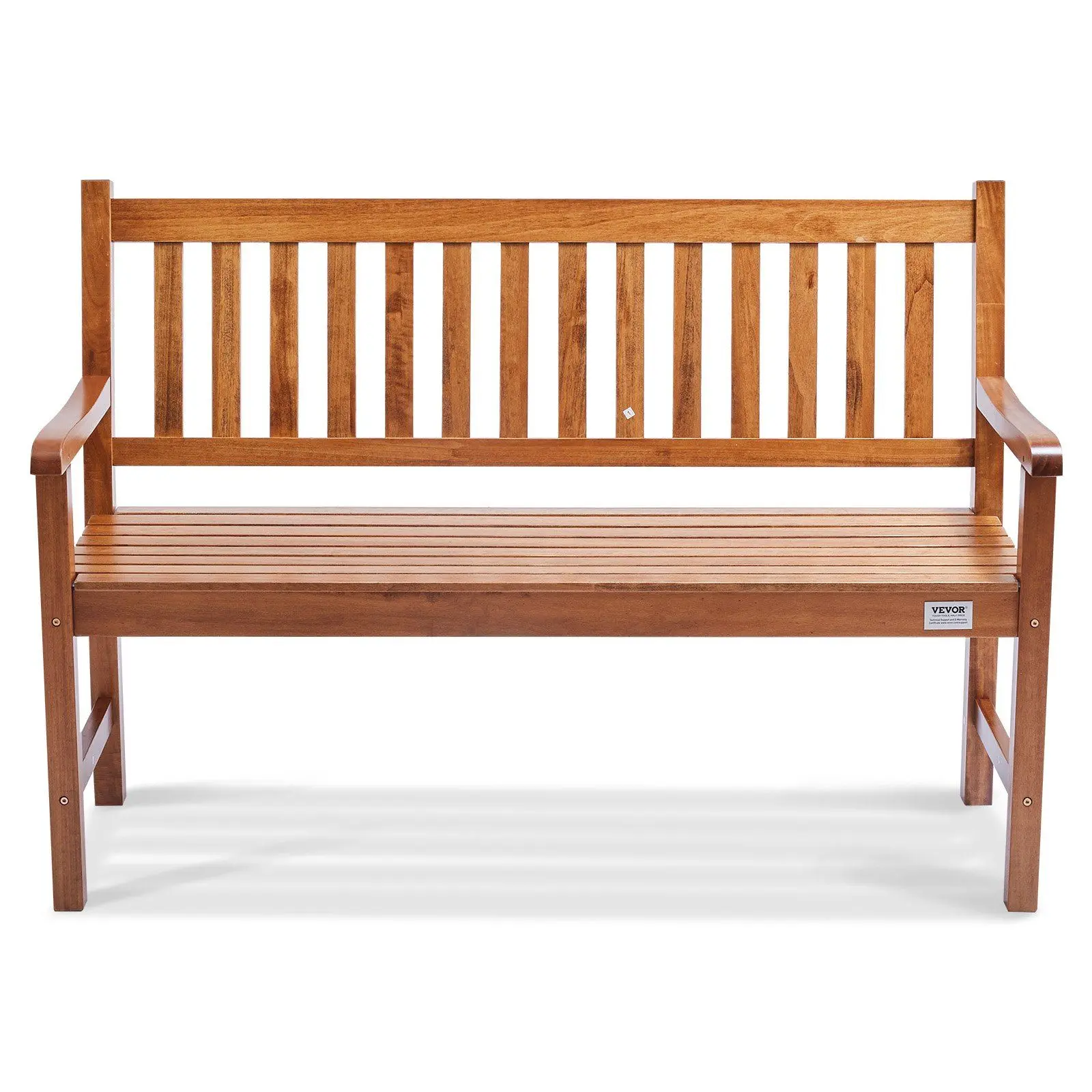 VEVOR Outdoor Bench, 50 inches Wood Garden Bench for Outdoors, Outdoor ...