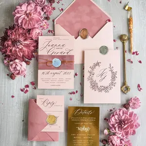 Wax Seal Stickers Pastel Mixed Embossed Stickers for Wedding Shower Invitation Engagement Envelope Invitation Card Baby Shower Mixed Colors