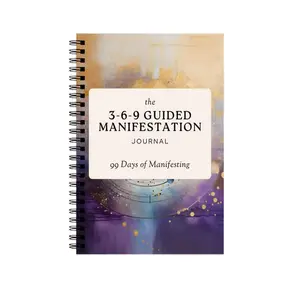 Cross-Border 369 Guided Manifestation Journal, Self-Motivation Notebook, Personal Growth Tool, Inspirational Writing Companion