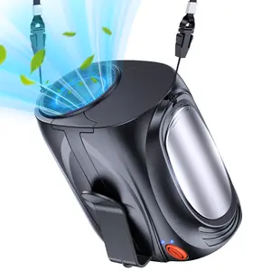 Upgrade personal portable waist clip fan, rechargeable 6000mAh battery power bank, 6-speed 16000RPM strong airflow, turbo fan, working time up to 40H, suitable for camping, outdoor, construction site, farm, travel, fishing、 jobsite cooling