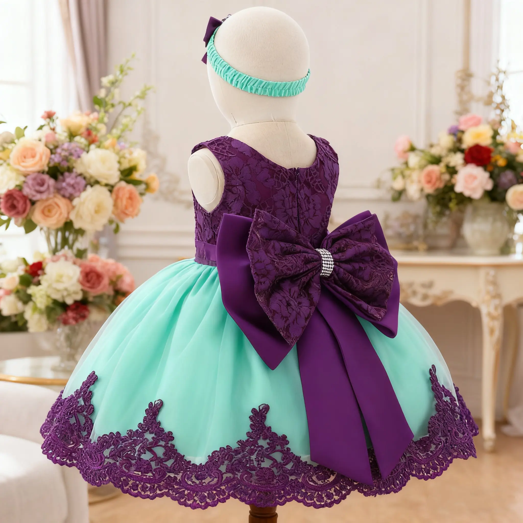 green emerald velvet dress Amazon.com: 0-6Y Newborn Infant Baby Girl Lace Dress Toddler Party Bowknot  Sweet Princess Dresses with Bow Headwear (White, 12-18 Months): Clothing,  Shoes & Jewelry main image 1