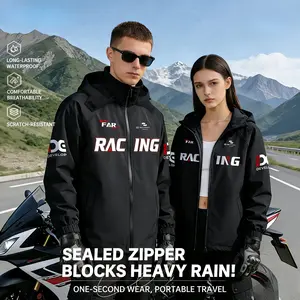 Heavy Duty Waterproof 2-Piece Rain Gear for Men Extra Long Jacket & Pants Set for Outdoor Motorcycle Riding