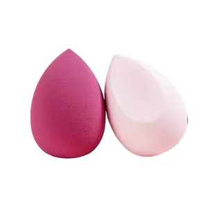4-Pack Latex-Free Makeup Sponge Blender Set, Wet-Dry Use, Purple and Pink