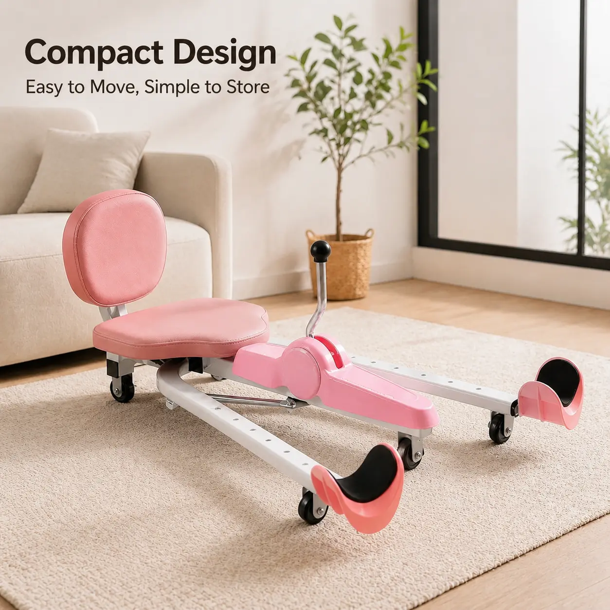 Split Leg Stretcher Machine, Portable Home Flexibility Training Equipment, Adjustable Leg Stretching Trainer for Daily Exercise