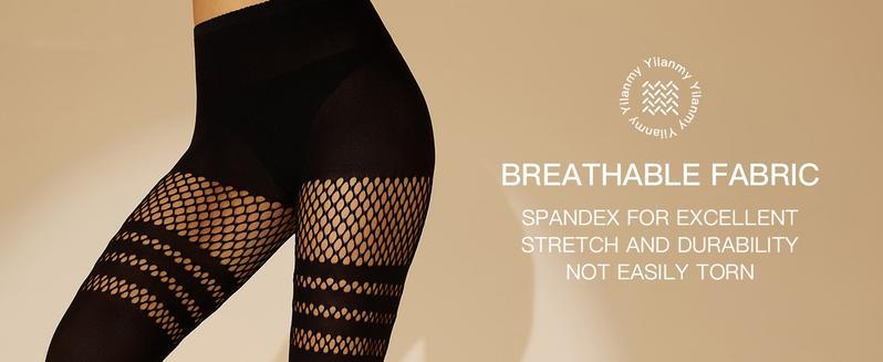 TIVIRA Mock Thigh High Stockings For Women SexyFishnet Tights Suspender Pantyhose 3 Pairs Lace Costume Tights Womenswear Socks Illusion Stockings Leg Lengthening Magic