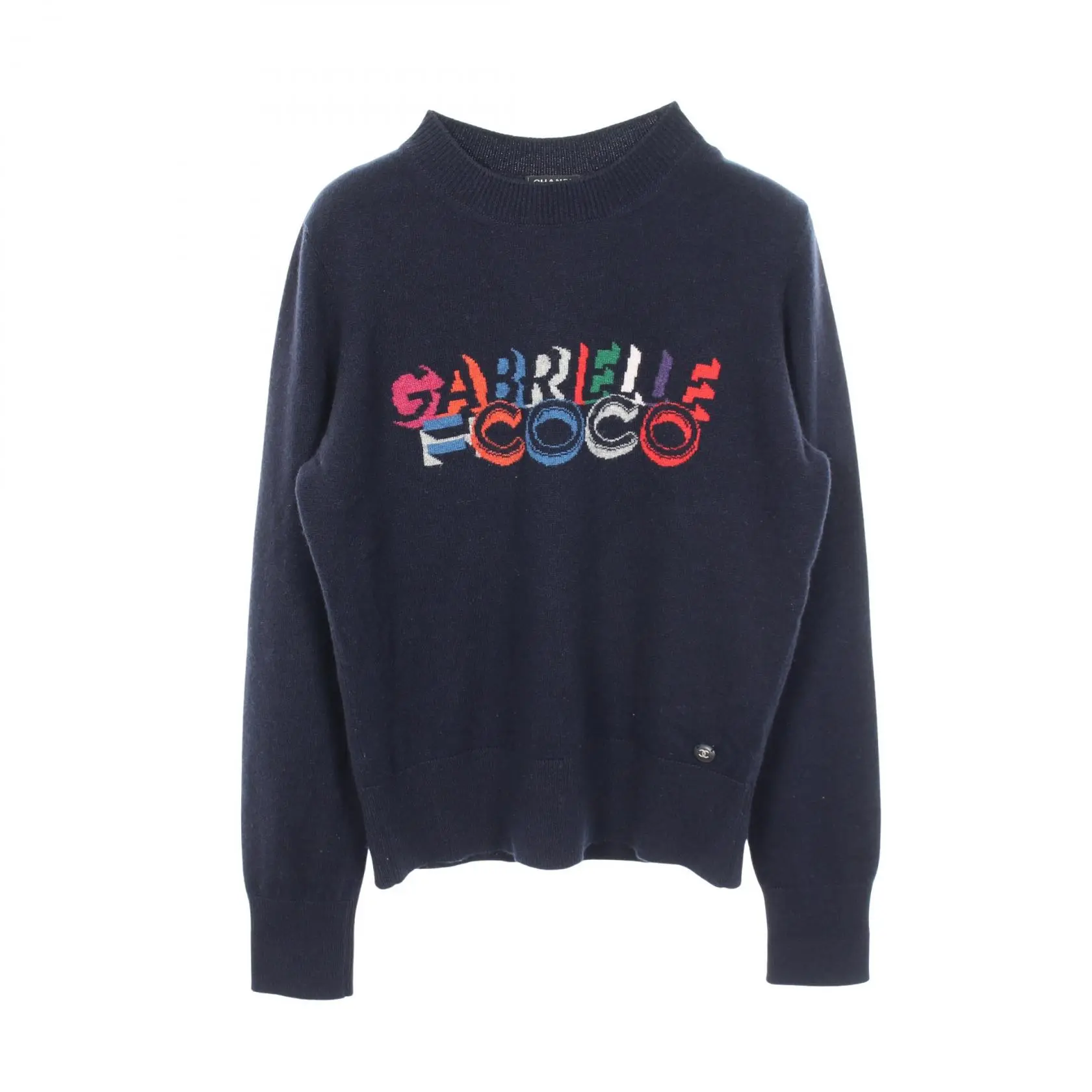 Pre-owned CHANEL Cashmere Small Leather Goods GABRIELLE COCO Knit Top