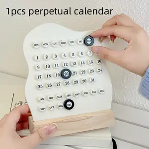 Acrylic Desktop Calendar DIY Kit, High-Profile Desk Decor, Perfect Gift for Valentine's Day, Moving-In, Graduation, Wedding, Christmas