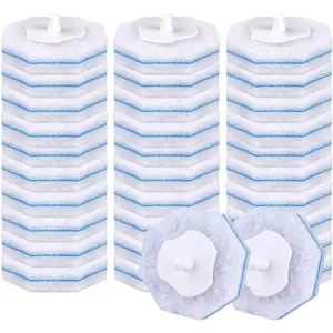 30 Count Disposable Toilet Brush Heads, Toilet Bowl Wand Refills for  Toilet Cleaning, toilet  refill,disposable toilet brush headrefills,Toilet Cleaning Sponges Heads for Bathtub, Floor