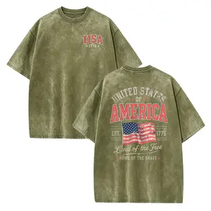Vintage USA Patriotic Shirt, United States of America Tee, Land of the Free Graphic Shirt, Fourth of July Outfit