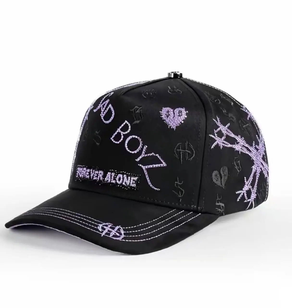 Sad Boy purple hat - Forever Alone
