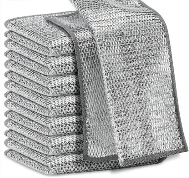 20PCS Advanced Stainless Steel Sponges - Rust-Proof, Scratch-Resistant Cleaning Tools and Cleaning Pads, Reusable Efficient Stain-Removal Supplies for Kitchen Sinks, Bathroom (Multiple Packs Option)